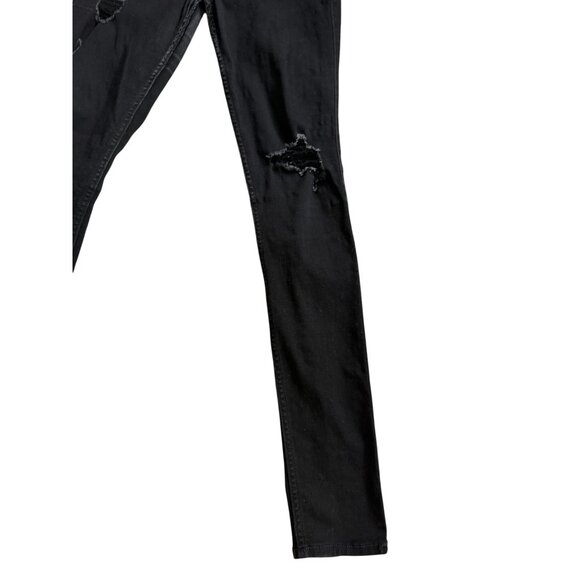 HOLLISTER Women's Black Distressed Skinny Jeans Size 27 Long - Picture 5 of 8